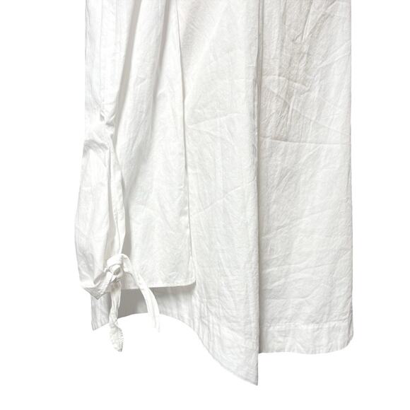 FREE PEOPLE Show Me Some Shoulder Crisp White Cotton Tunic Blouse Size XS - Picture 5 of 8